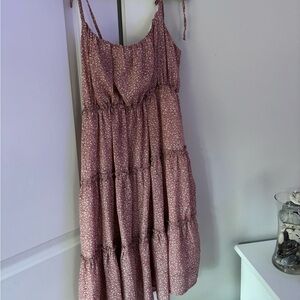 Floral Pink Maxi Dress